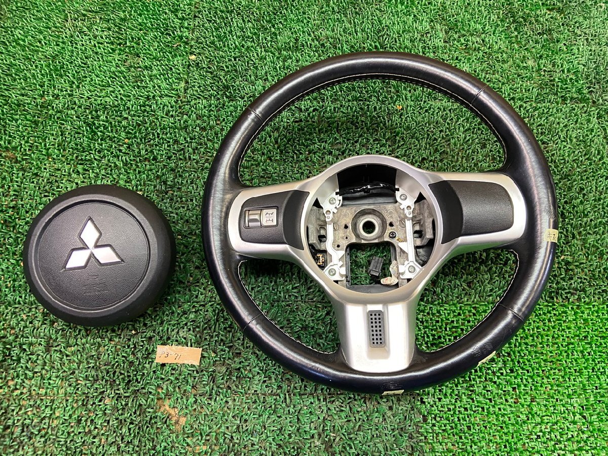 P3-71 C H20 CZ4A ランサー エボリューション10 GSR 純正 スイッチ付 ステアリング ハンドル拍卖