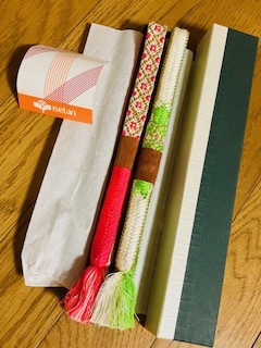 未使用の帯紐2本セット 伊勢丹購入 帯締め拍卖