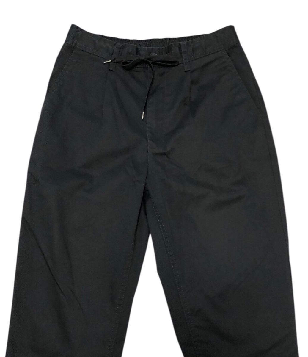 ■Dickies ディッキーズ■ラベルロゴワッペン ツイルストレッチ チノ イージーパンツ ブラック M拍卖