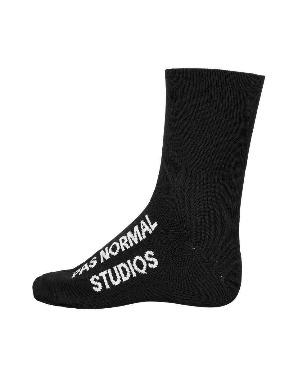 ◆ Pas Normal Studios Logo Oversocks Mサイズ EU 41-43, 26.0-27.5cm 黒 パスノーマルスタジオ シューズ シューカバー オーバーソックス 拍卖