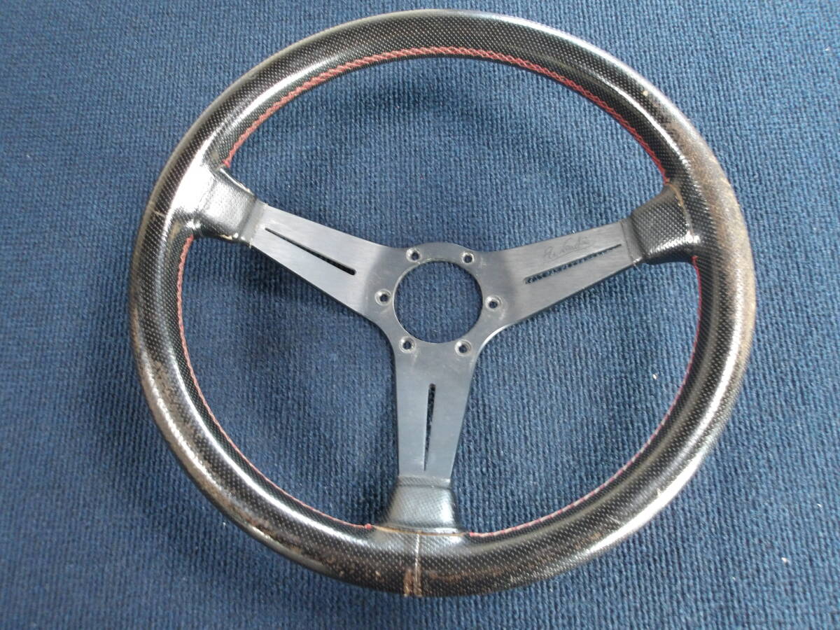 ナルディ ステアリング スポーツ タイプA ラリー パンチングレザー/レッドステッチ ディープコーン 360mm 36φ (NH倉庫:管理106)拍卖