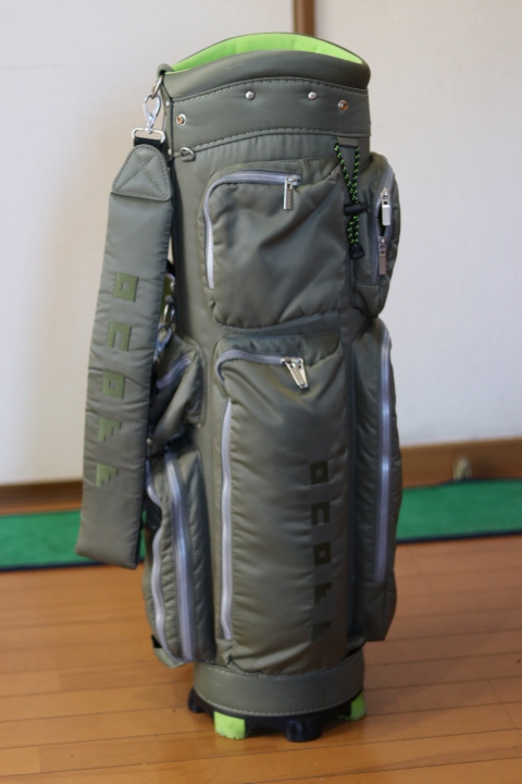 【全国送料無料】オノフ 高額モデル 9インチ 5分割 グリーン系 キャディバッグ拍卖