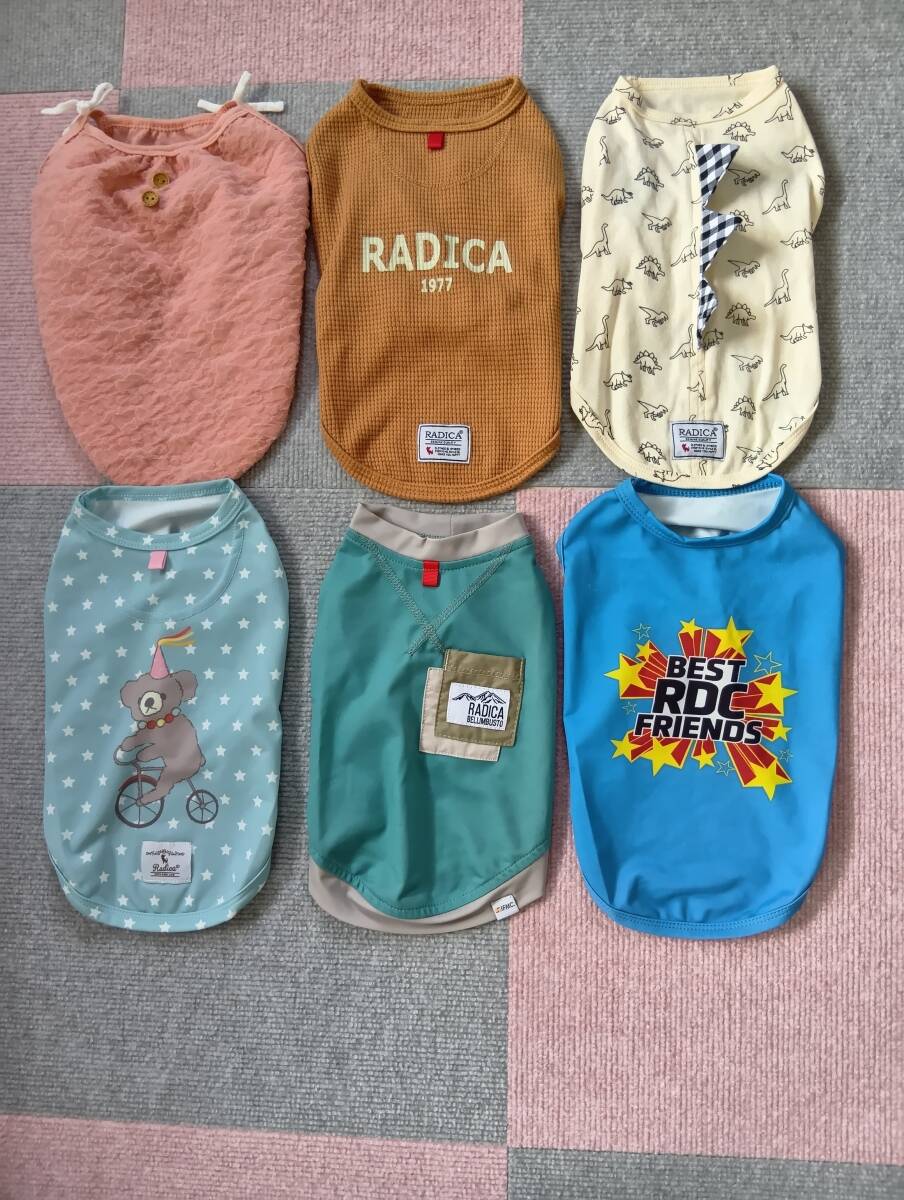 犬服☆ラディカ☆虫除けクール加工タンク6枚セット☆夏秋に☆サイズМ☆新品同様拍卖