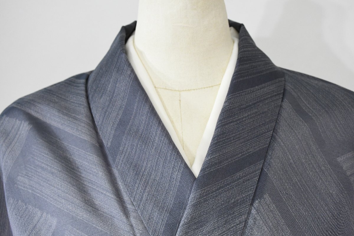 小紋 着物 薄物 紗 檜垣 身丈161cm 裄丈66.5cm ★ kb-7207 桜庭呉服店拍卖