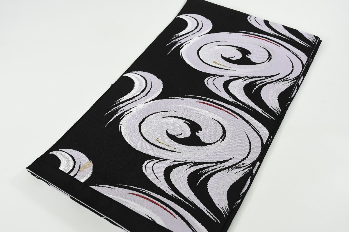 袋名古屋帯 全通柄 流水 帯丈404cm ★着物屋 ne15948 桜庭呉服店拍卖