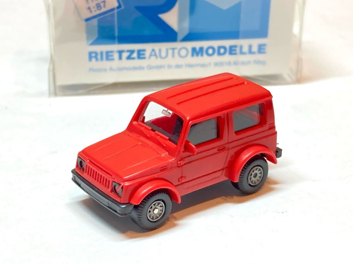 Rietze 1/87 スズキ ジムニー レッド HOゲージ ジオラマ ストラクチャー拍卖