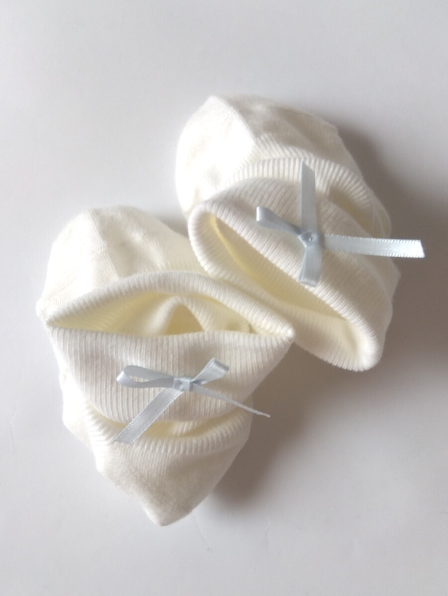 靴下 ソックス レディースソックス 水色リボン 白ソックス 白 水色 二つ折りソックス拍卖