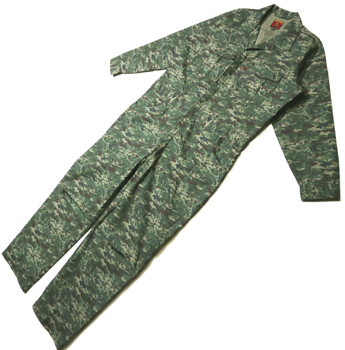 概ね美品!◆NB-TRUST 28010 デジタルカモ 65/35ポリ綿地 迷彩柄 つなぎ◆3Lサイズ(身長179-181センチ位、要丈上げロールアップ) 拍卖