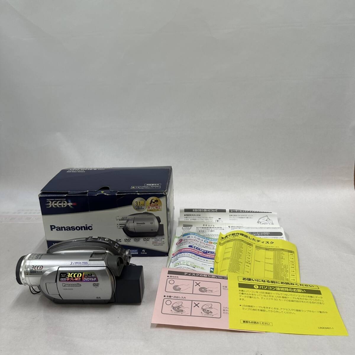 ②【通電のみ】Panasonic パナソニック DVD デジタルビデオカメラ VDR-D310-S シルバー【中古/ジャンク】 拍卖