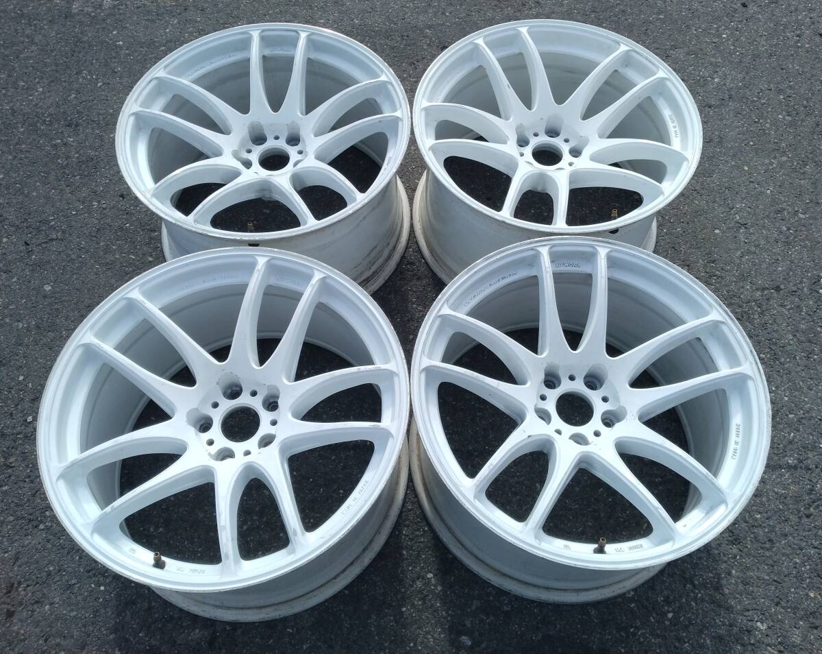 ワークエモーションCR極 19インチ 1.05J+12 PCD114.3 4本セット拍卖