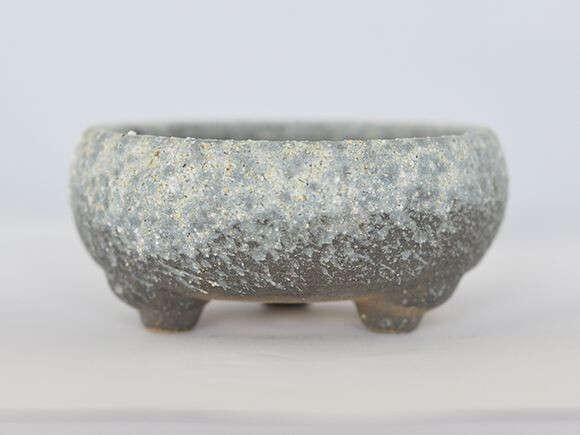盆栽鉢 4号 鉄鉢 白雪 bonsai pot ぼんさい ボンサイ 陶器拍卖