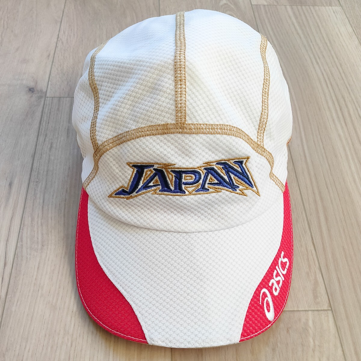 アシックス 陸上 日本代表 キャップ 帽子 Mサイズ JAPAN ASICS 拍卖