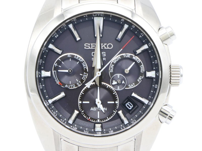 【 セイコー SEIKO 】 腕時計 SBXC021/5X53-0AJ0 アストロン GPSソーラー スモールセコンド デイデイト メンズ 保 箱 新着 76081-1拍卖