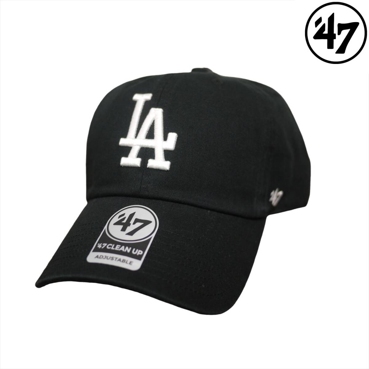 新品 L.A ロサンゼルス ドジャース 47 CLEAN UP 帽子 (ブラック) フォーティーセブン /fa721拍卖