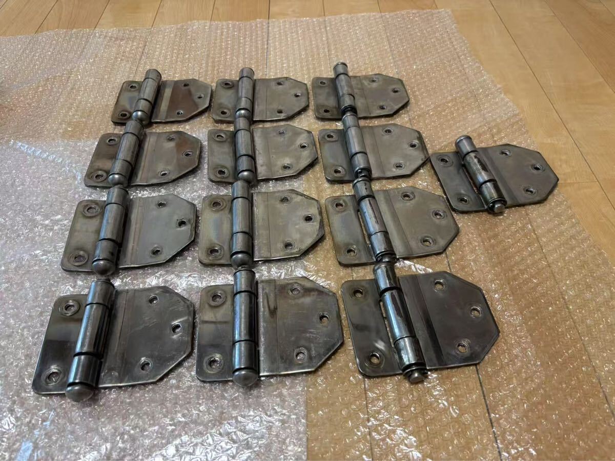 ★ ステンレス 蝶番 丁番 トラック荷台 アオリ加工 13点セット アートトラック デコトラ ボディー 煽加工 架装パーツ (シンチ2)拍卖