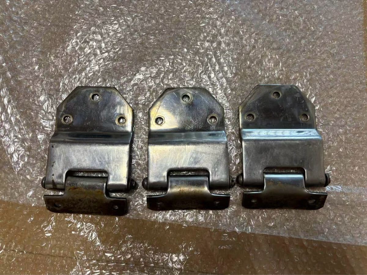 ★ ステンレス 蝶番 丁番 トラック荷台 アオリ加工 3点セット アートトラック (シンチ3) デコトラ ボディー 煽加工 架装パーツ 拍卖