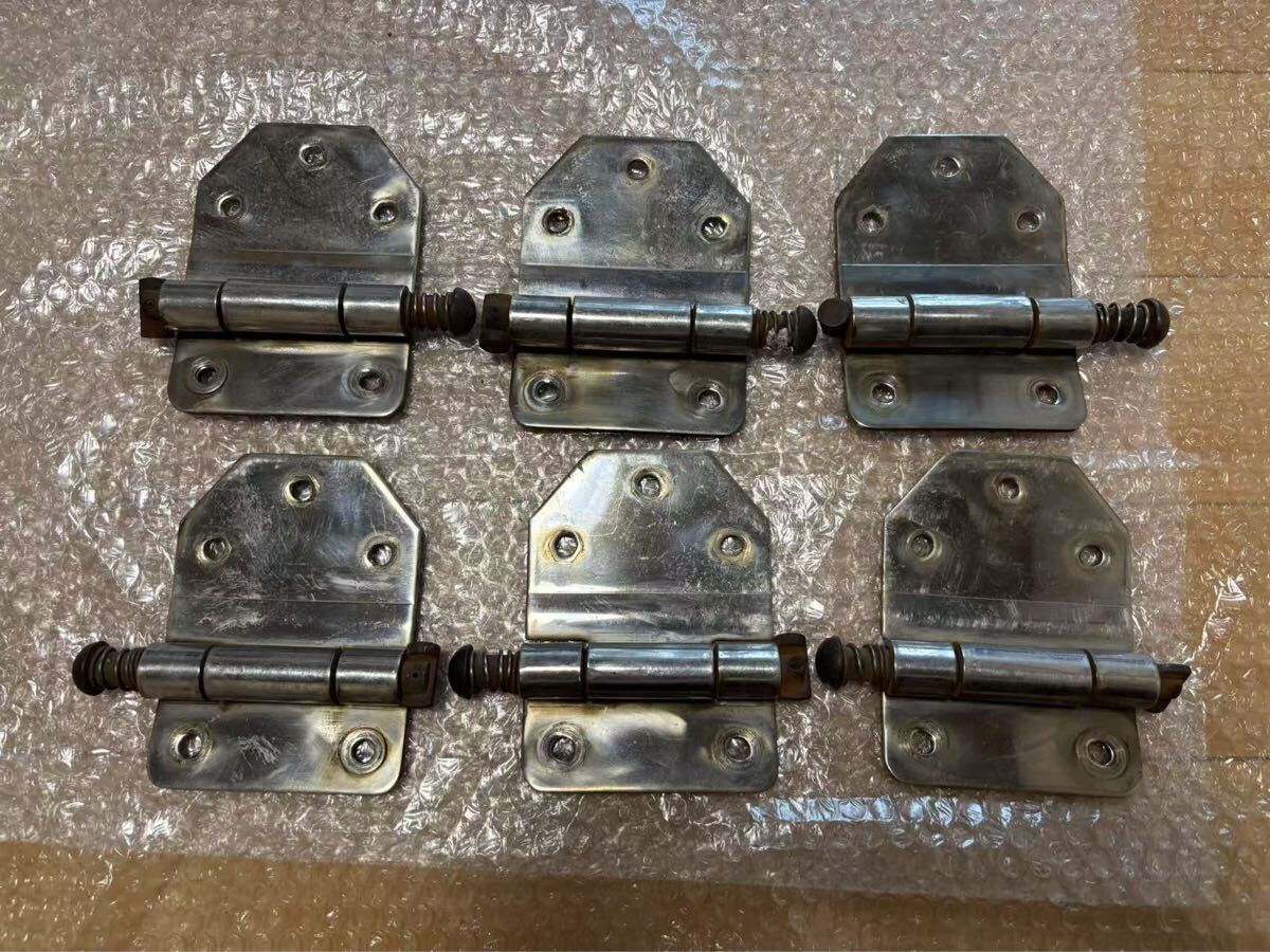 ★ ステンレス 蝶番 丁番 トラック荷台 アオリ加工 6点セット アートトラック チ5 デコトラ ボディー 煽加工 架装パーツ 拍卖