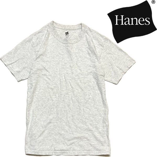1点物◆ヘインズHANESポケット薄グレー無地Tシャツ古着メンズSレディースOKアメカジ90sストリートスポーツブランドUSポケTポロシャツ349272拍卖