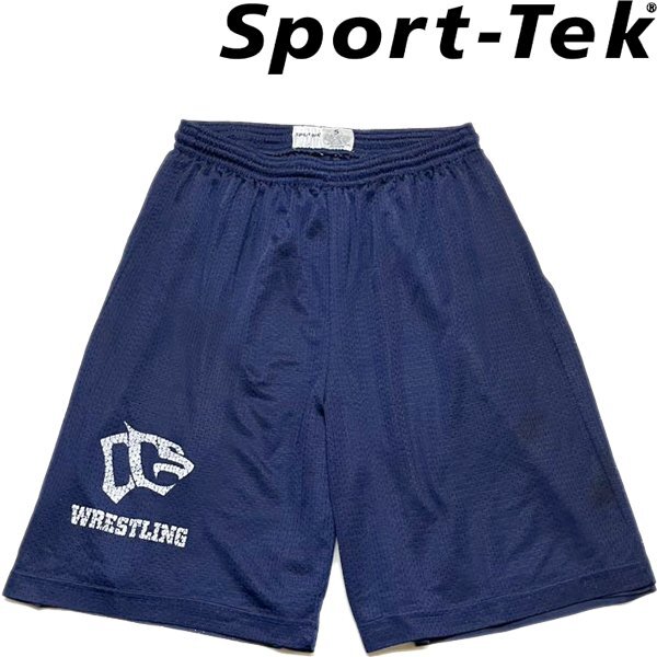 1点物◆Sport-Tekバスパン紺メッシュ素材ショートパンツ古着メンズSMレディースOKアメカジ90sストリートスポーツUSAブランド短パン349304拍卖
