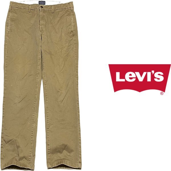 1点物◆リーバイスLevisチノパン雰囲気系パンツ古着メンズ31レディースOKアメカジ90sストリート/スポーツワーク中古スラックスパンツ349340拍卖