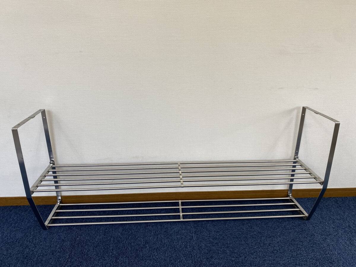 【中古・美品】ステンレス吊り戸棚2段☆幅120cm 吊り戸棚 戸棚 厨房機器 吊り棚 大阪~拍卖