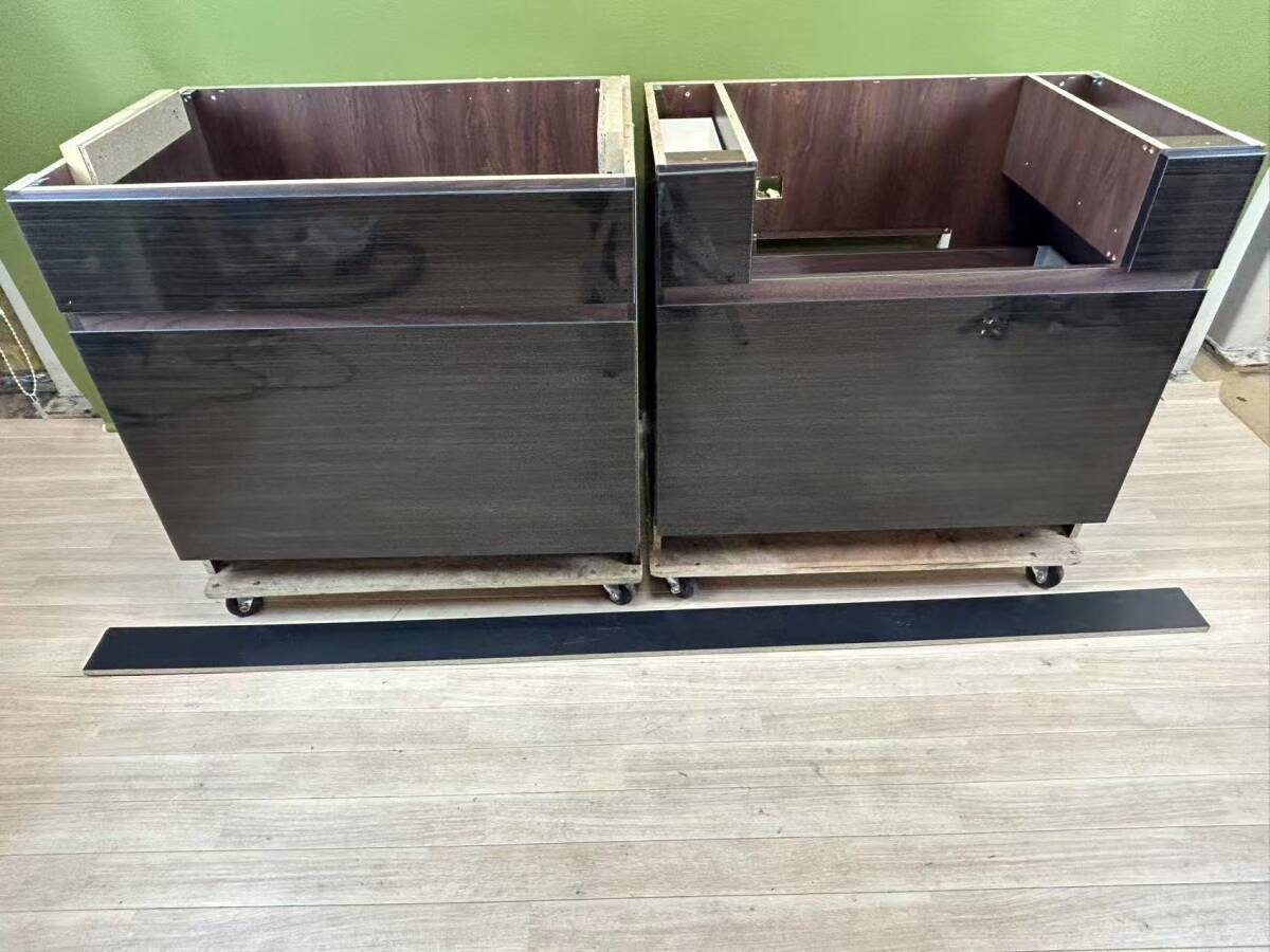 【中古】天板欠品★システムキッチン 流し台(幅255cm)流し台 調理台一体型☆直接引取or当社便配達限定拍卖