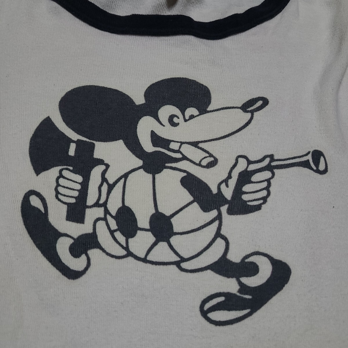 80s USA製 Healthknit 製 メッサーシュミット ガーランド ミッキー Tシャツ 七分袖 サイズM ナチス ドイツ拍卖