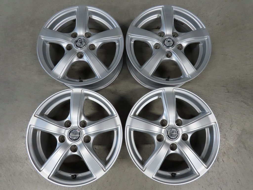4本 エクシーダー 6J +43 PCD114.3 5穴 15インチ ステップワゴン セレナ ホットスタッフ 社外アルミホイール拍卖