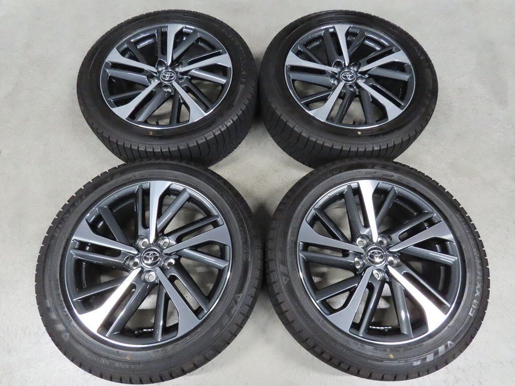 WM03 トヨタ カローラクロス 225/50R18 Z 純正 ZVG13 7J+40 PCD114.3 5穴 美品 ガリ傷無し 超バリ溝スタッドレス拍卖