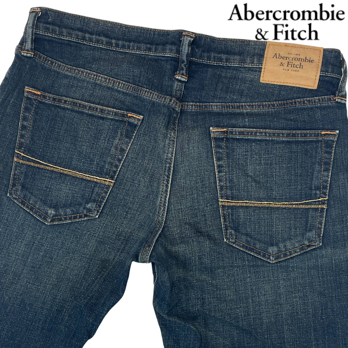 Abercrombie&Fitch Super Skinny w33 (約87cm W34相当) A&F ストレッチ アバクロ スーパースキニー メンズ デニムパンツ ジーンズ拍卖