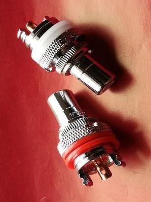 ♪♪ハイエンドタイプ・純銅仕様RCAジャック2個セット(ロジウム)②♪♪拍卖