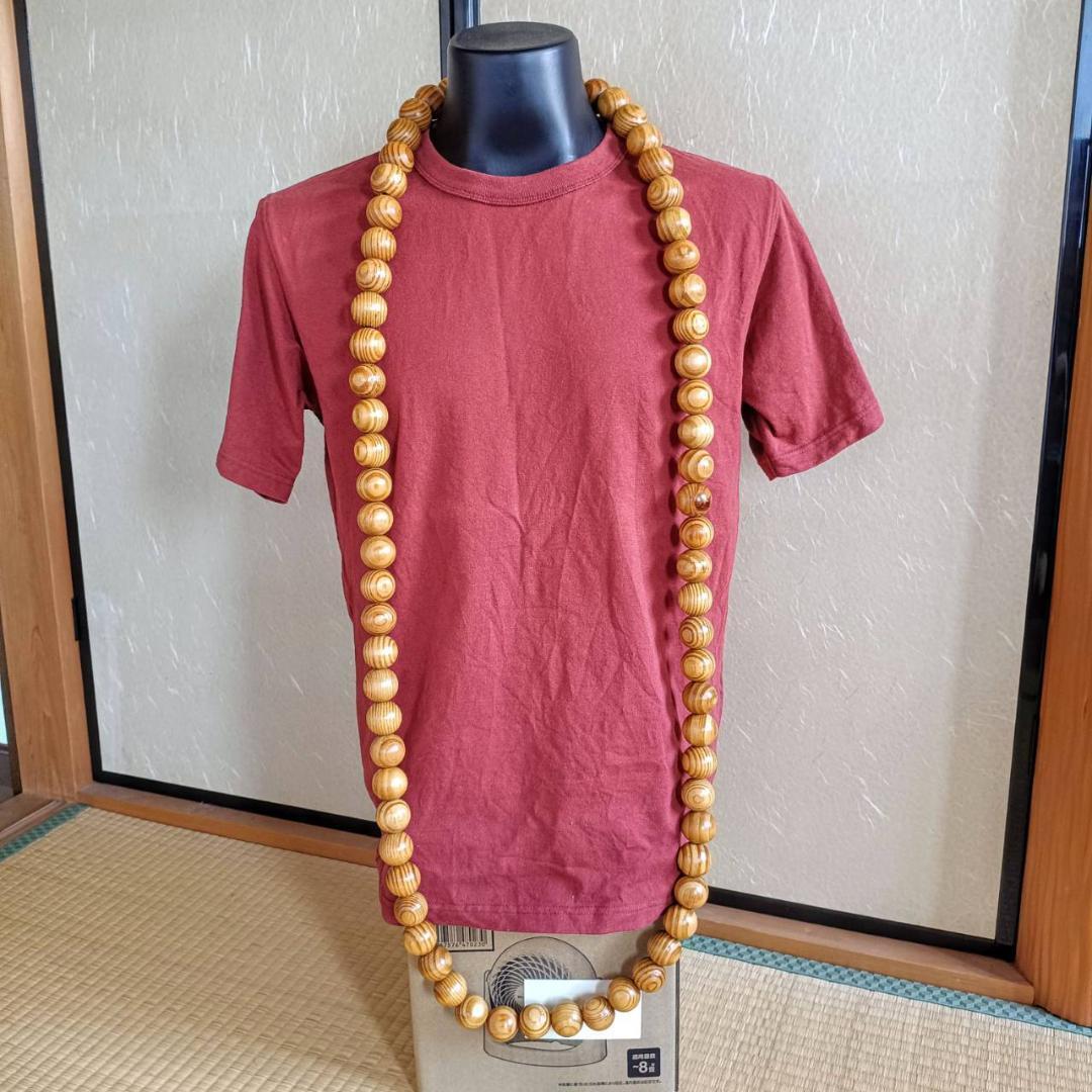 希少 数珠 念珠 ネックレス 法霊数珠 極太 超ロング 30mm玉 約200cm拍卖