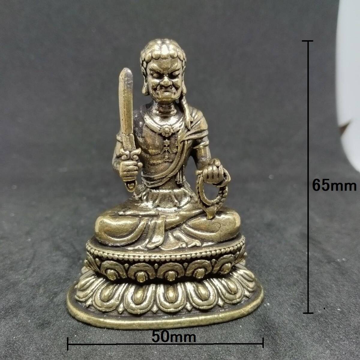 不動明王坐像 仏像 銅像 お守り オブジェ拍卖