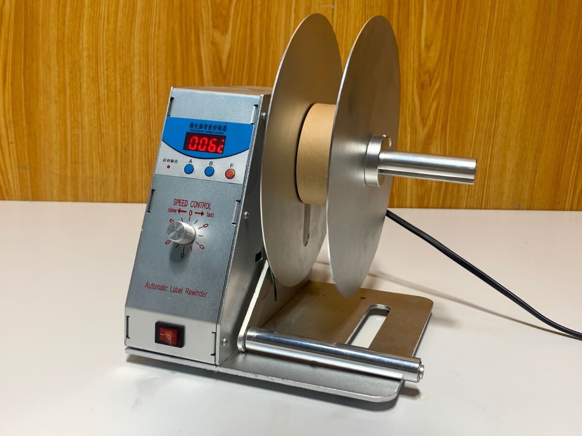 (36)ブランド型番不明 Automatic Label rewinder 自動ラベル巻き取り機 動作品拍卖