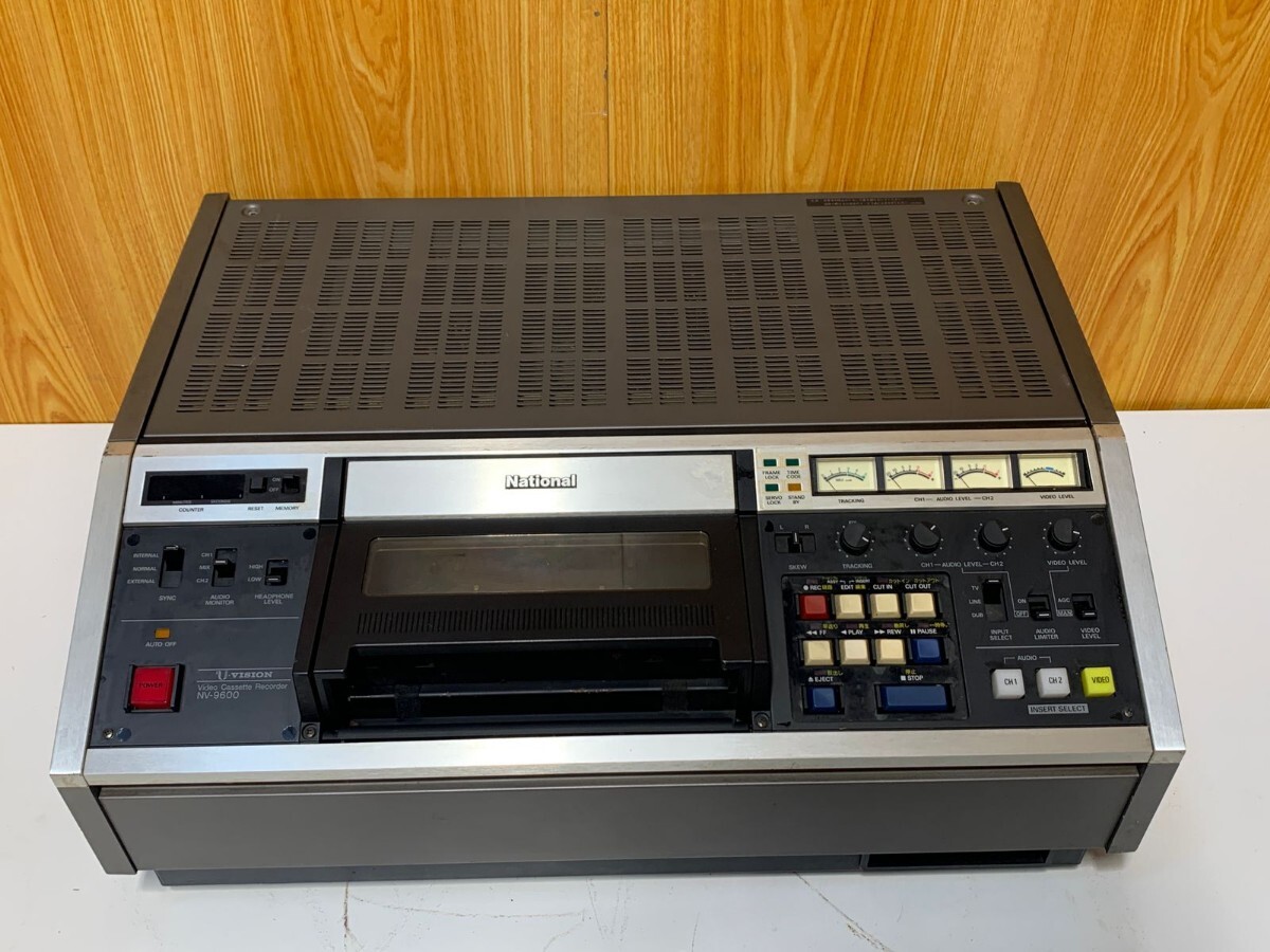 (49)NATIONAL ナショナル ビデオカセットレコーダー NV-9600 動作未確認 現状渡し拍卖