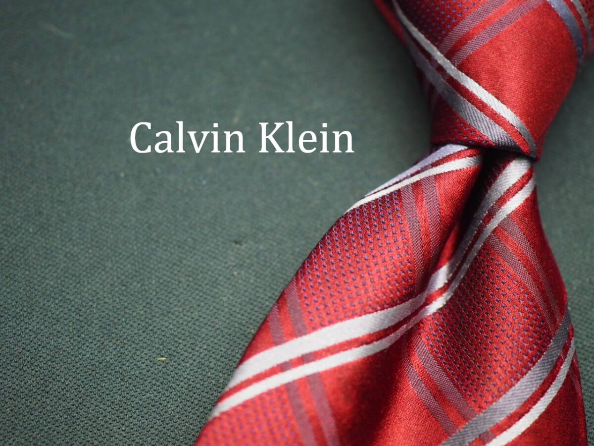 【Calvin Klein カルバンクライン】 E3025 SILK ブランド ネクタイ 古着 良品拍卖