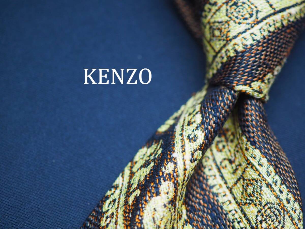 美品【KENZO ケンゾー】 E3099 SILK ブランド ネクタイ 古着 良品拍卖