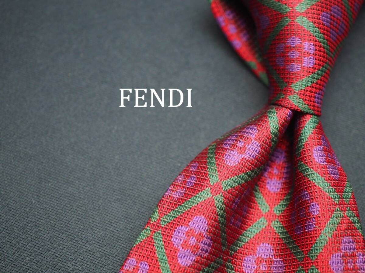 美品【FENDI フェンディ】 E3270 SILK ブランド ネクタイ 古着 良品拍卖