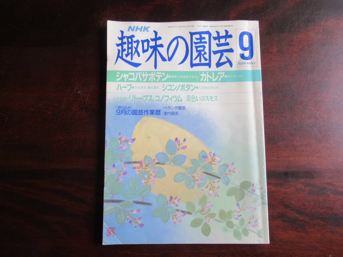 №568【趣味の園芸】 昭和63年9月号 シャコバサボテンを咲かせる など拍卖