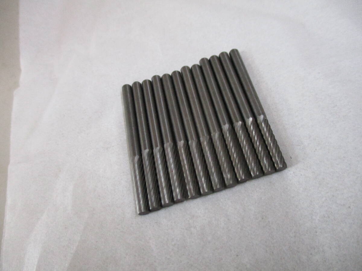 超硬バー 刃径Φ2.9ミリ シャンク径Φ3ミリ 刃長13ミリ 全長38ミリ ※素人採寸拍卖