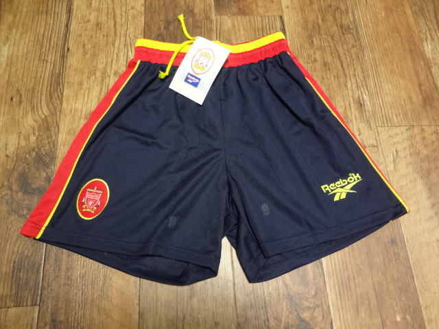 リバプール 正規品 パンツ ショーツ 1997/1998 アウェイ M 新品未使用品タグ付き拍卖