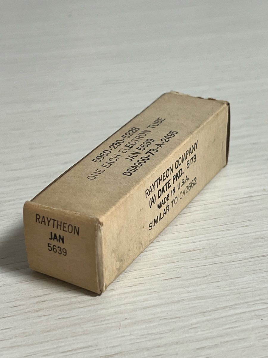 5639 1本 RAYTHEON 未試験 未使用 真空管拍卖