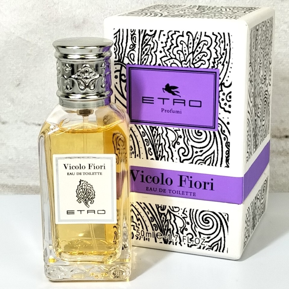 【 ETRO 】 50ml ほぼ満タン Vicolo Fiori エトロ ヴィーコロフィオーリ EDT オードトワレ SP スプレー 香水 フレグランス D 48 S-1拍卖