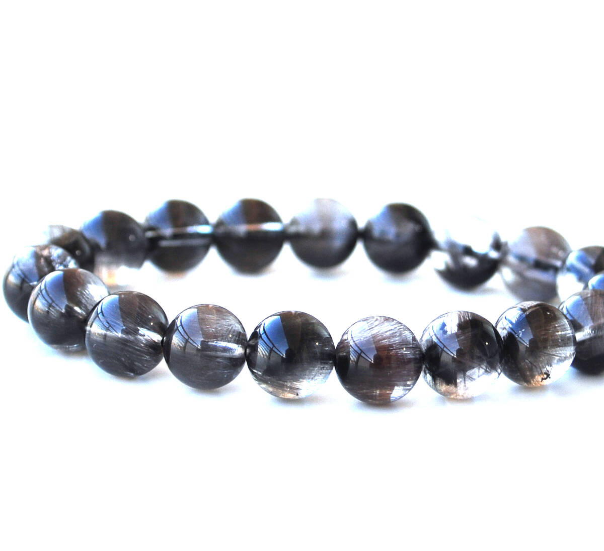 ☆天然石卸☆超激レア!!☆完全別格品!!(宝石質)☆超極上プラチナルチル☆ブレスレットSSA ※ファイナルクオリティー!!拍卖