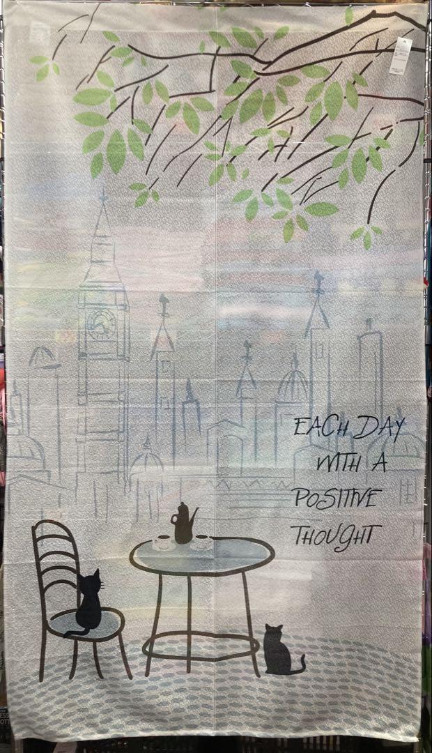 送料無料!可愛い空間を演出!人気のネコちゃん柄 和調のれんD柄(2柄から)1枚拍卖