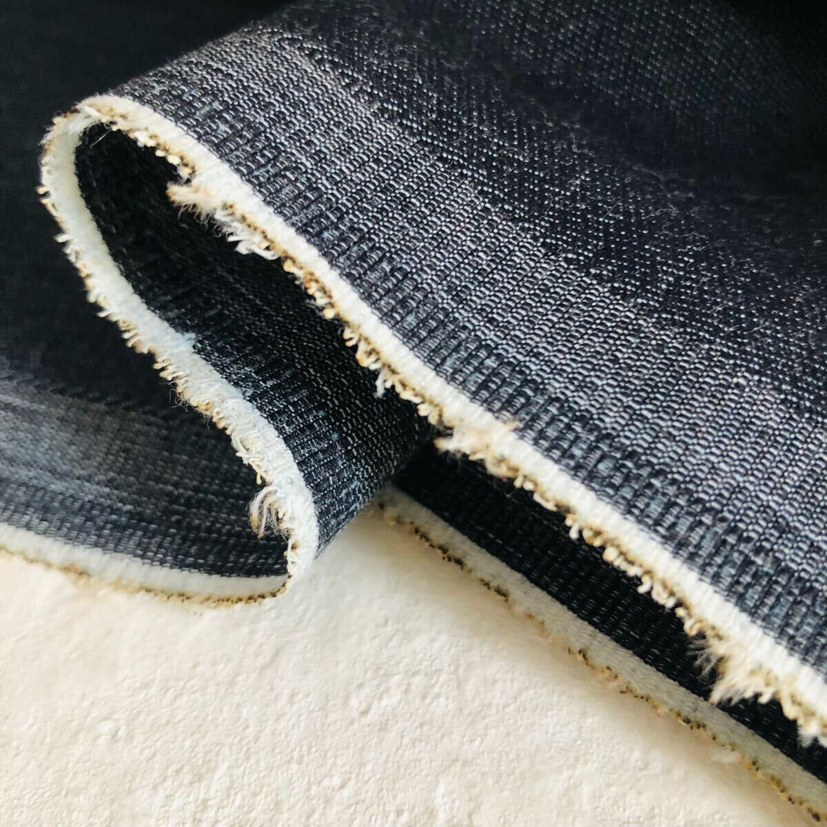 9オンス 125×150 ストレッチ デニム はぎれ 生地 濃紺 ライトオンス 日本製拍卖