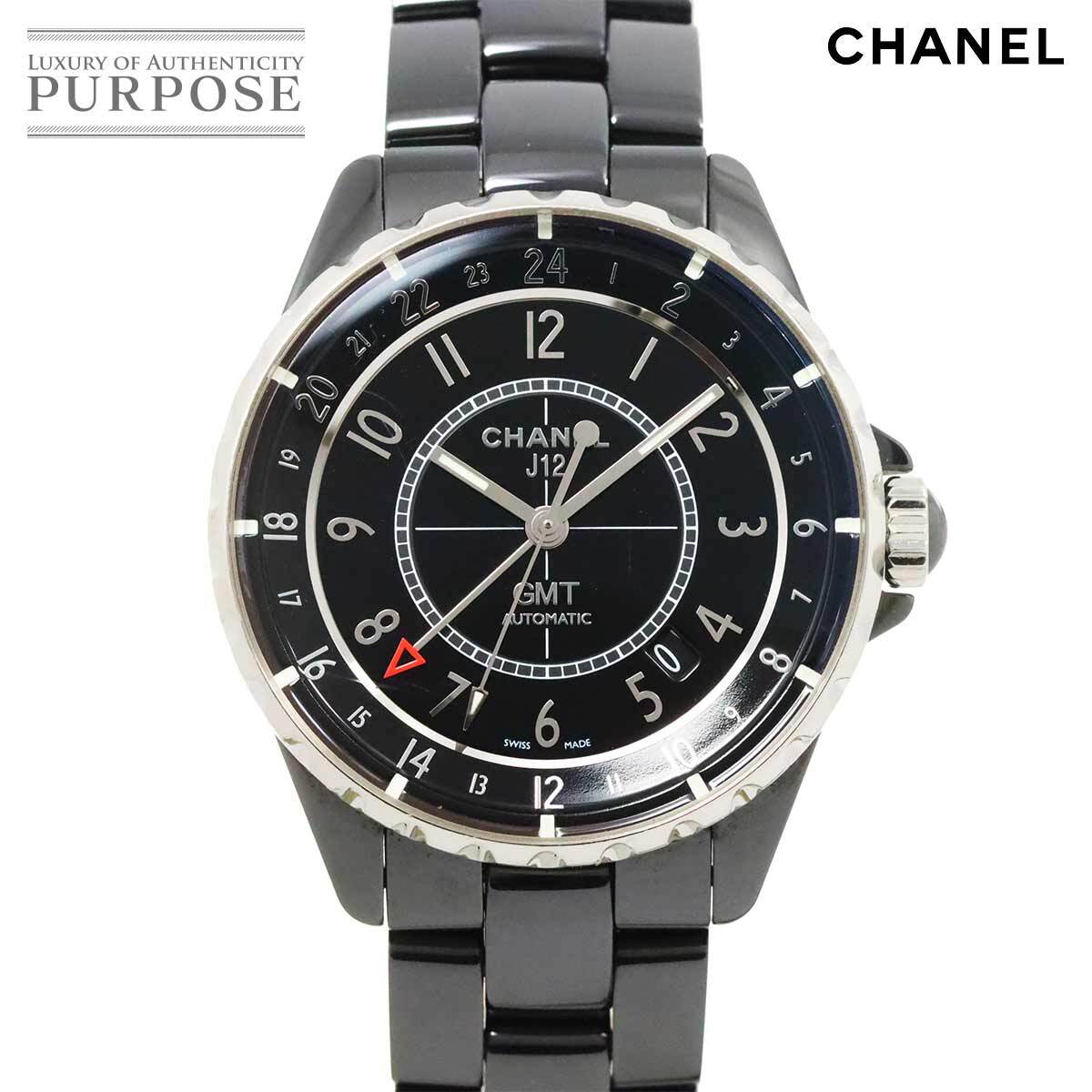 シャネル CHANEL J12 H3102 GMT 38mm メンズ 腕時計 デイト ブラック セラミック オートマ 自動巻き ウォッチ 90274361拍卖