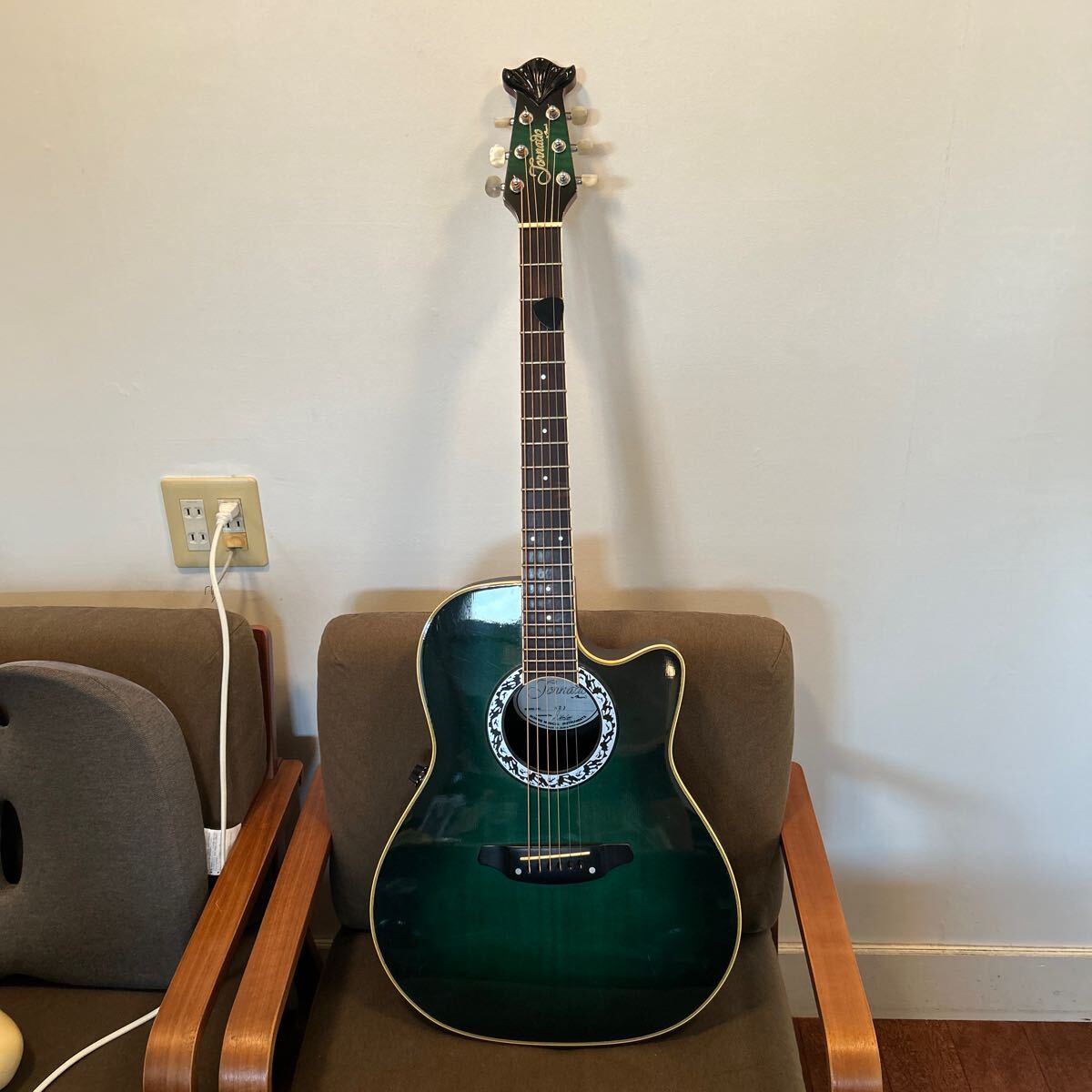 Morris Tornado AZJ Acoustic Guitar モーリス エレクトリックアコースティックギター MADE IN JAPAN グリーン拍卖