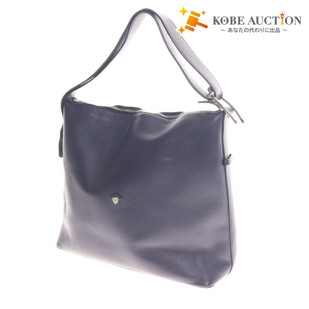 ■ シャンボールセリエ ショルダーバッグ バッグ 鞄 ロゴ シルバー金具 メンズ ブラック拍卖