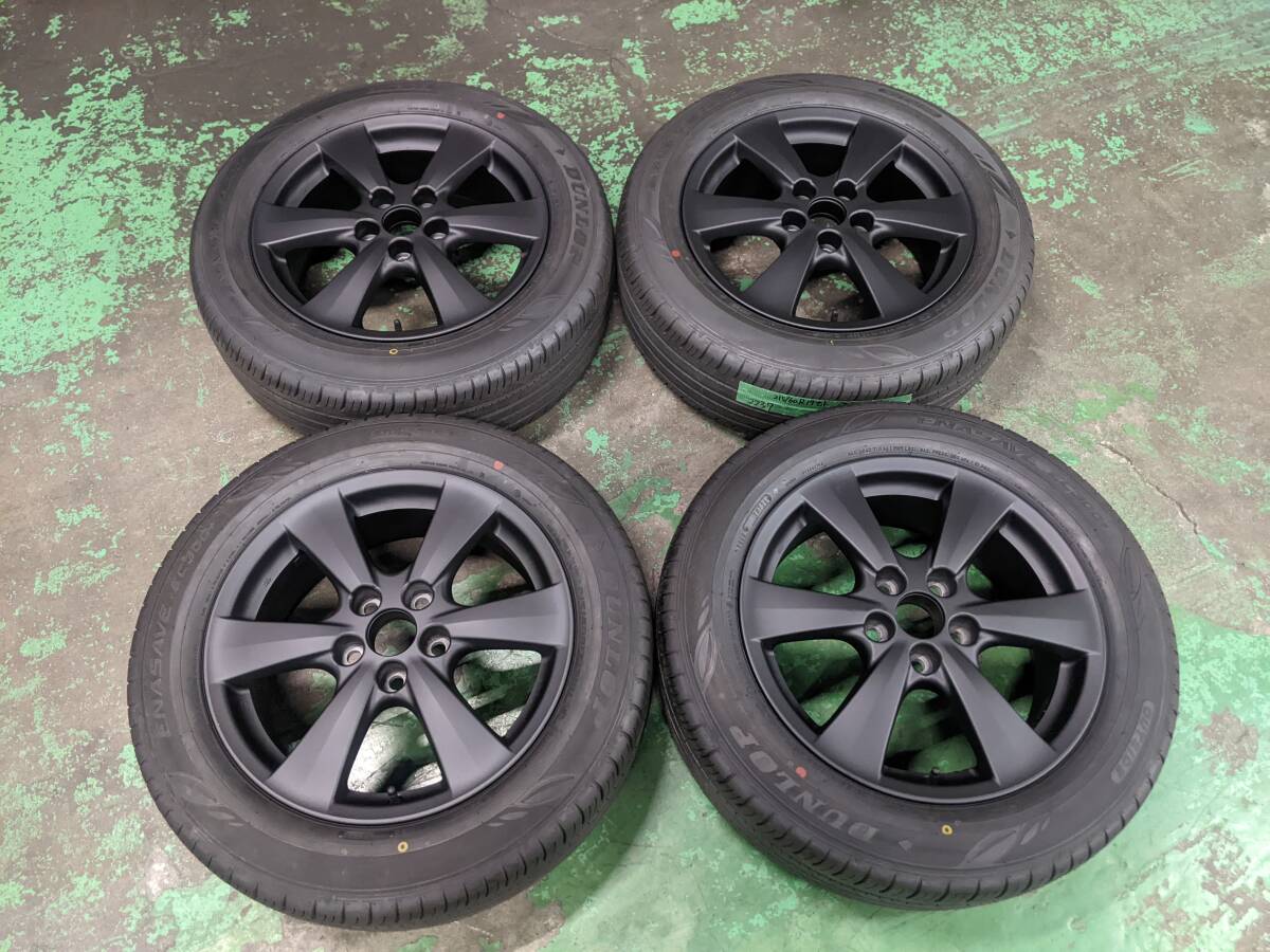 来店受け渡し歓迎♪215/60R17【トヨタ エスティマ適合サイズ】 マッドブラックカスタム タイヤ2024年製造です。拍卖